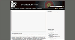 Desktop Screenshot of fulldrawarchery.net