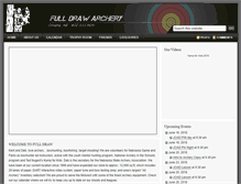 Tablet Screenshot of fulldrawarchery.net